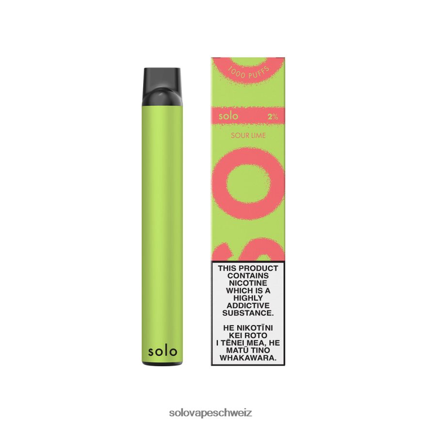 saure Limette Solo Einweg-Vapor VXT6N218 | Vape Solo Einweg